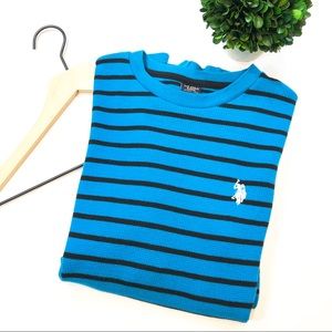 US Polo Association Aqua/ Black Sz 18 Thermal